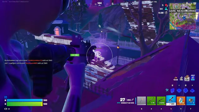 Stream-Proof Fortnite Cheat Overlay Setup — Fortnite cheat gameplay screenshot